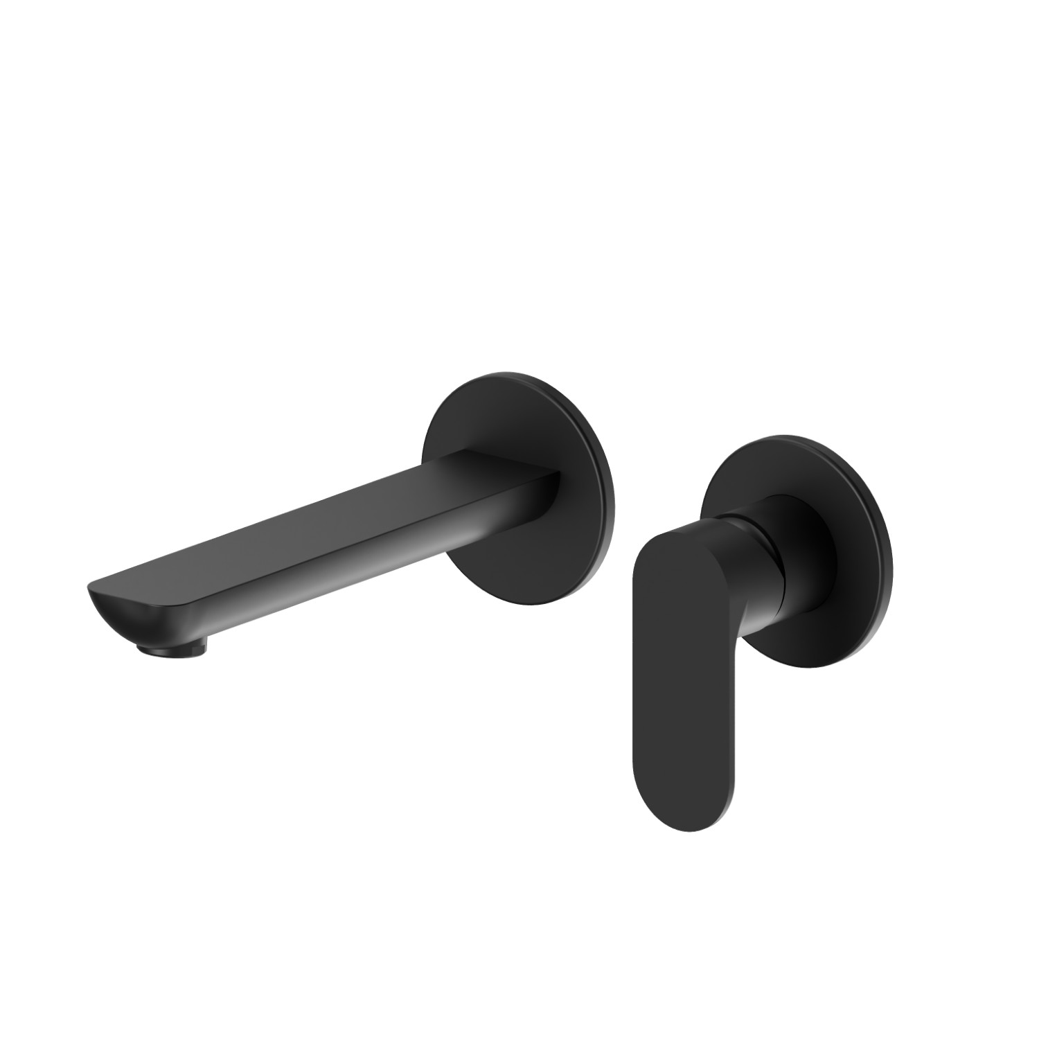 Single lever wall mixer group - finish Matt Black