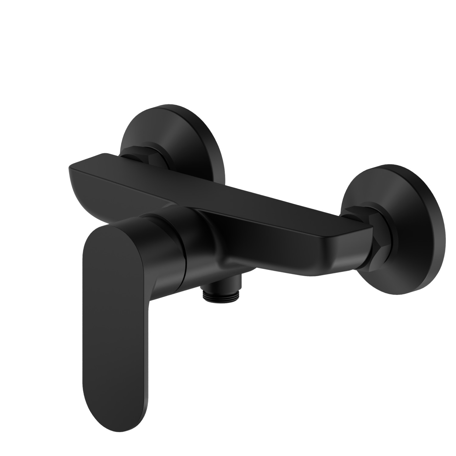 Single lever exposed shower mixer - finish Matt Black