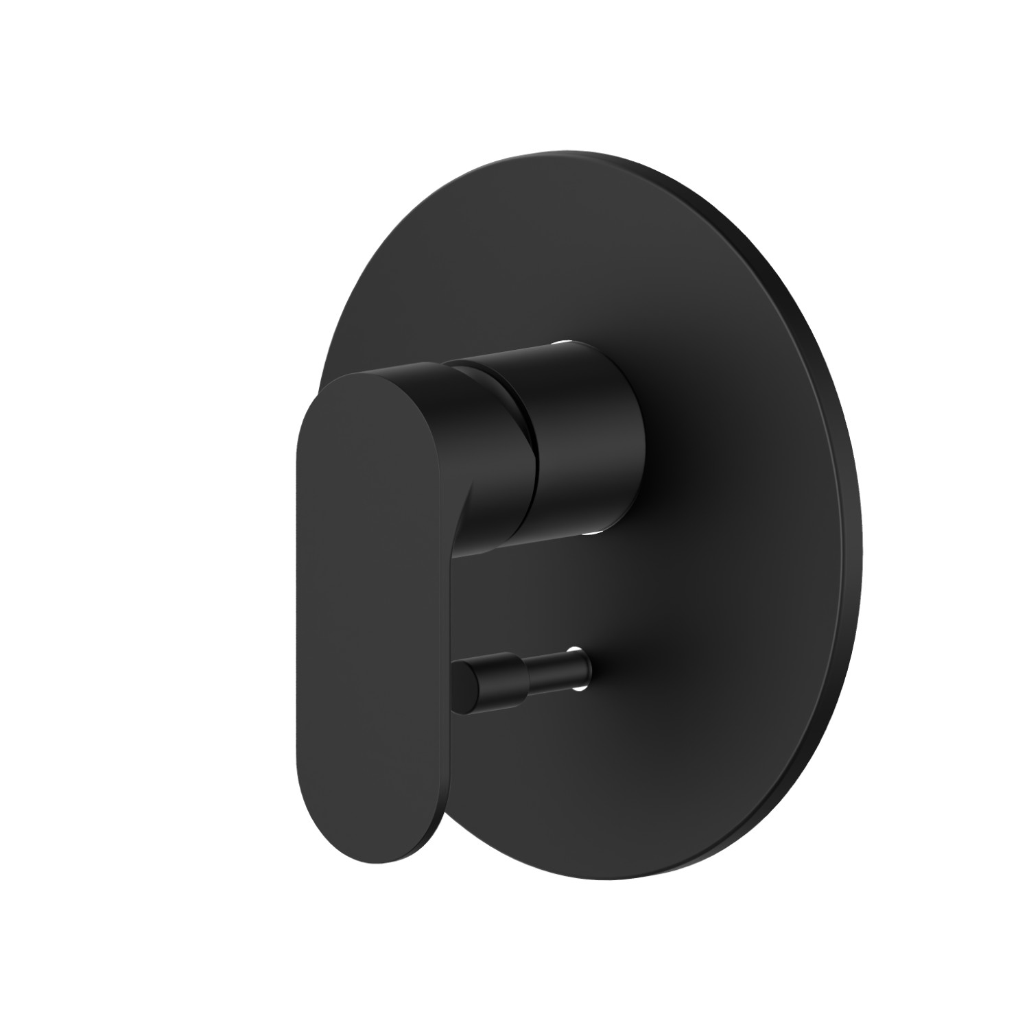 Miscelatore monocomando ad incasso con deviatore automatico a 2 uscite, ingressi ed uscite da 1/2”. Completo di parte incasso. - finitura Nero opaco