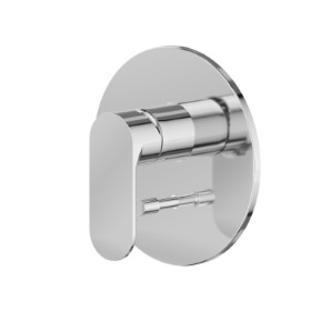 Miscelatore monocomando ad incasso con deviatore automatico a 2 uscite, ingressi ed uscite da 1/2”. Completo di parte incasso. - finitura Cromo