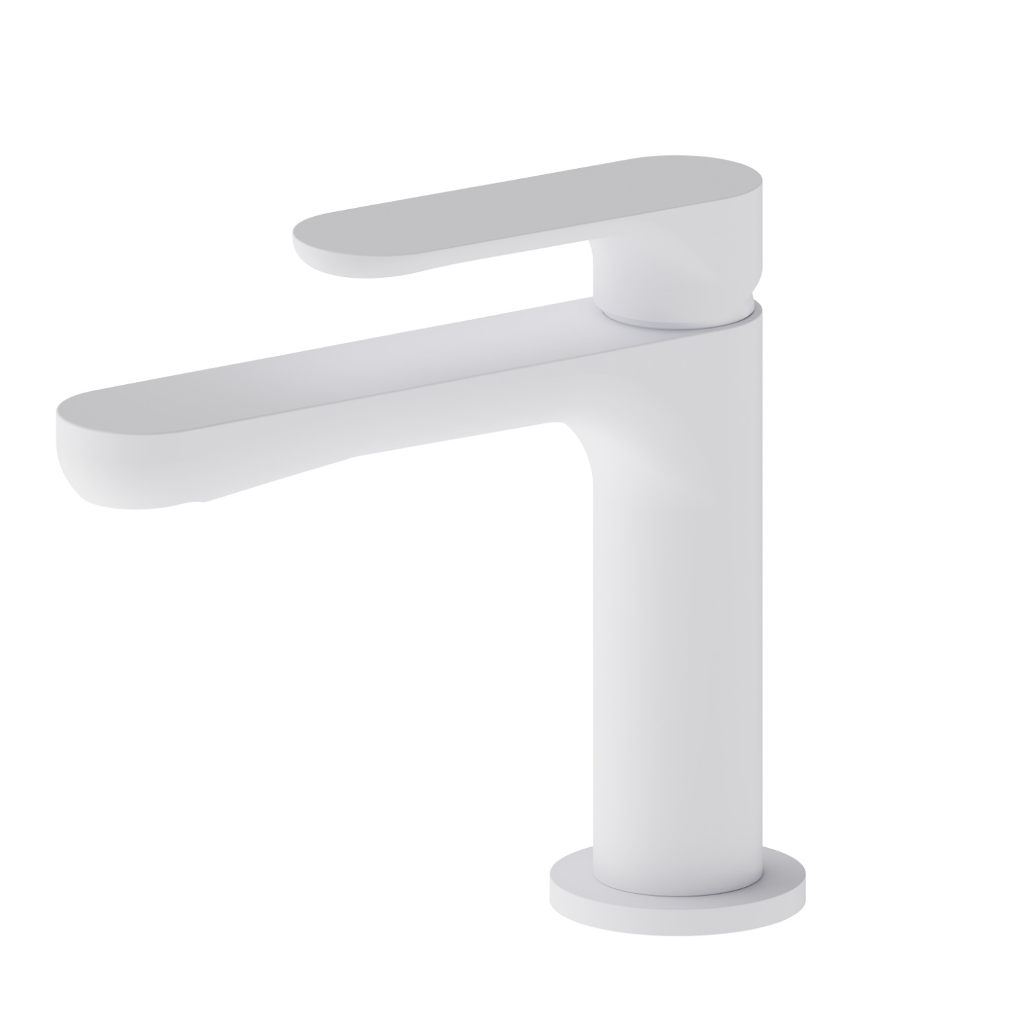 Single lever basin mixer - finish Matt White