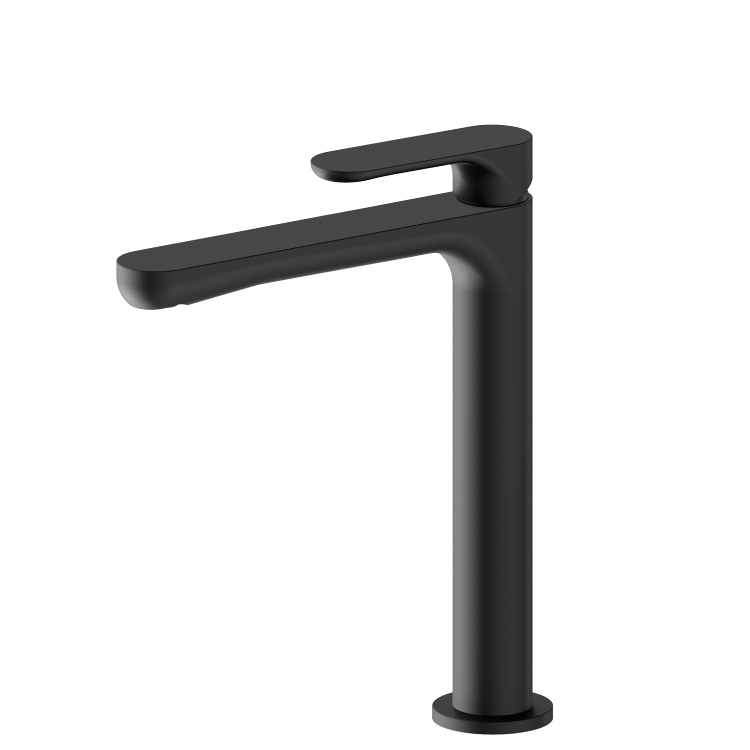 Single lever basin mixer, medium version, for above counter basin - finish Matt Black