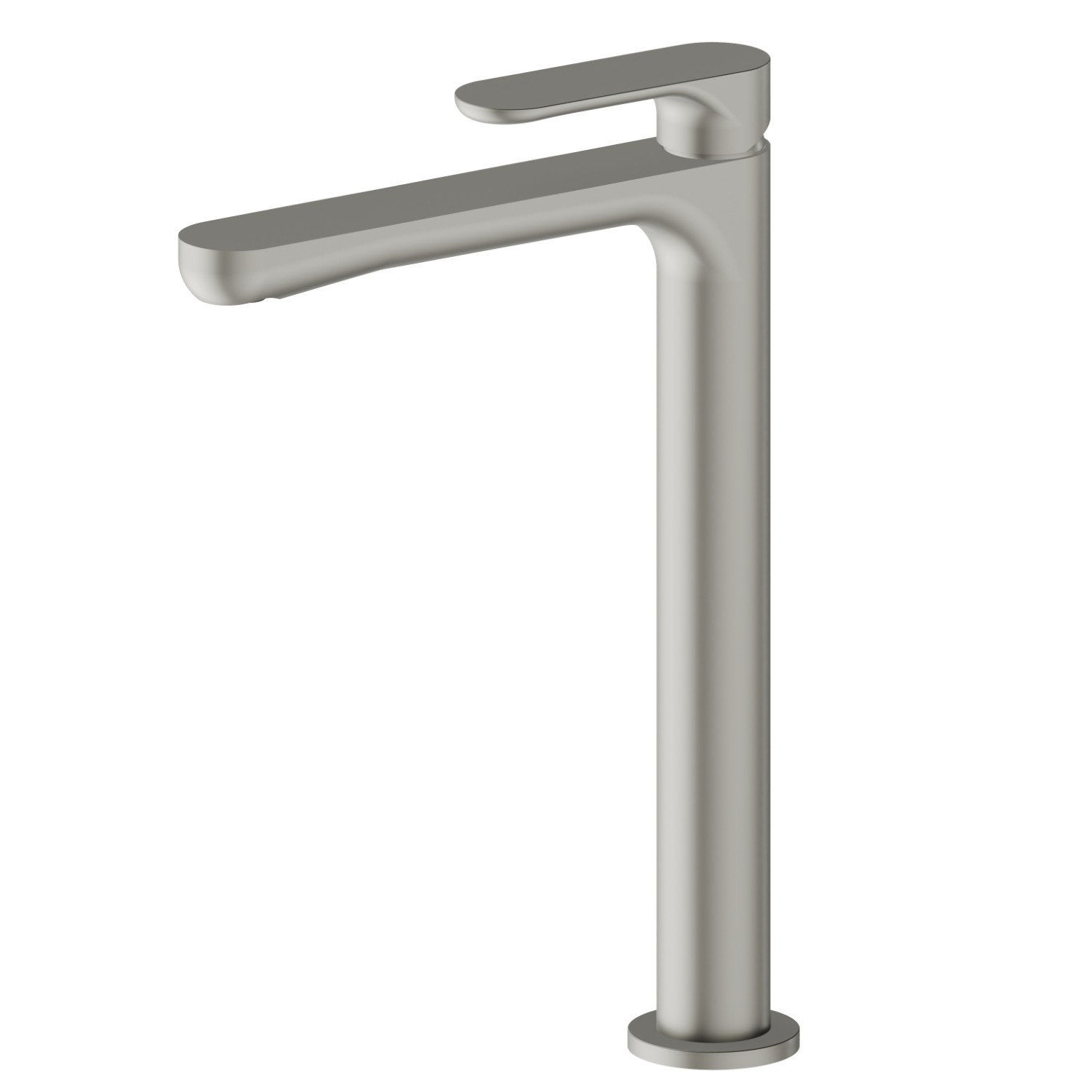 Single lever basin mixer, high version, for above counter basin - finish Titanium Satin