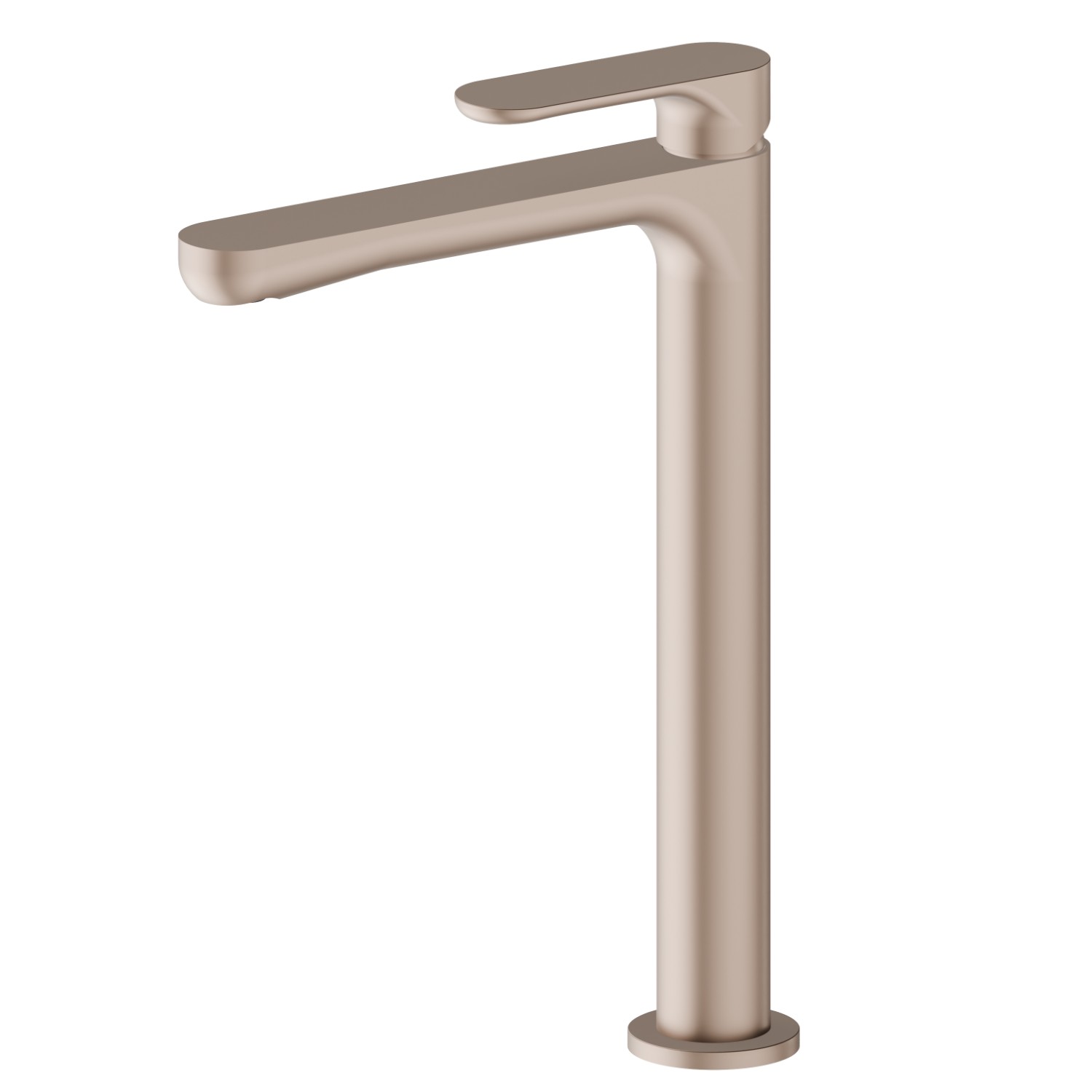 Single lever basin mixer, high version, for above counter basin - finish Copper Satin