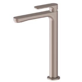 Single lever basin mixer, high version, for above counter basin - finish Copper Glossy