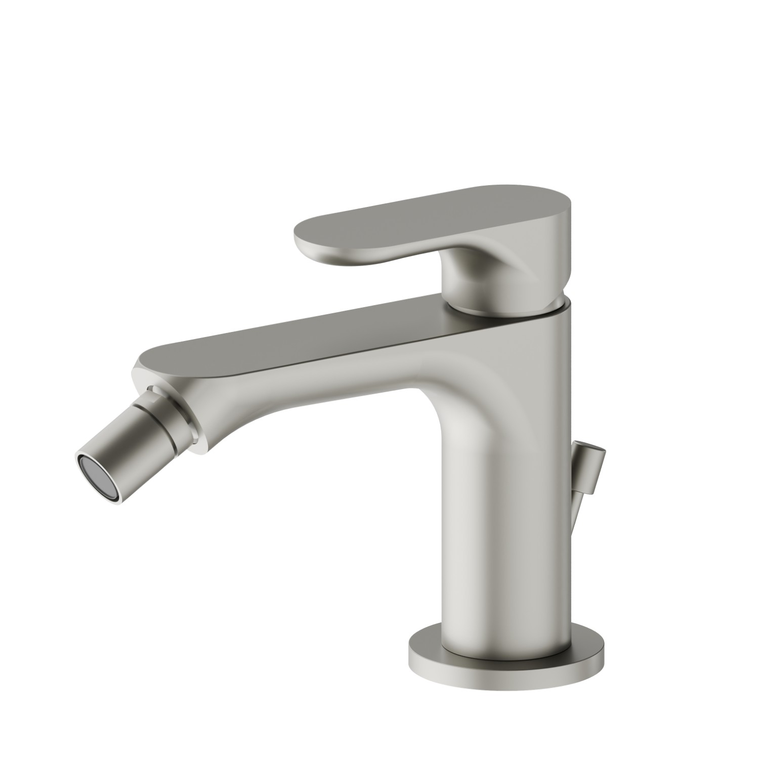 Single lever bidet mixer - finish Titanium Satin