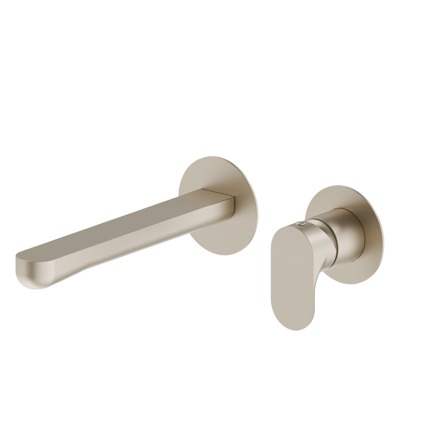 Wandmontierte einhebel-mischbatterie-gruppe für waschbecken - oberfläche Gold Satin