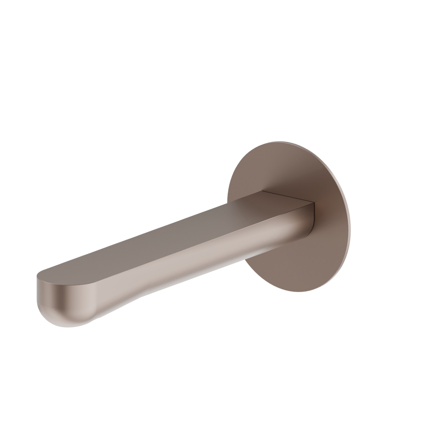 Wall spout for basin group with 1/2” connection - finish Copper Glossy