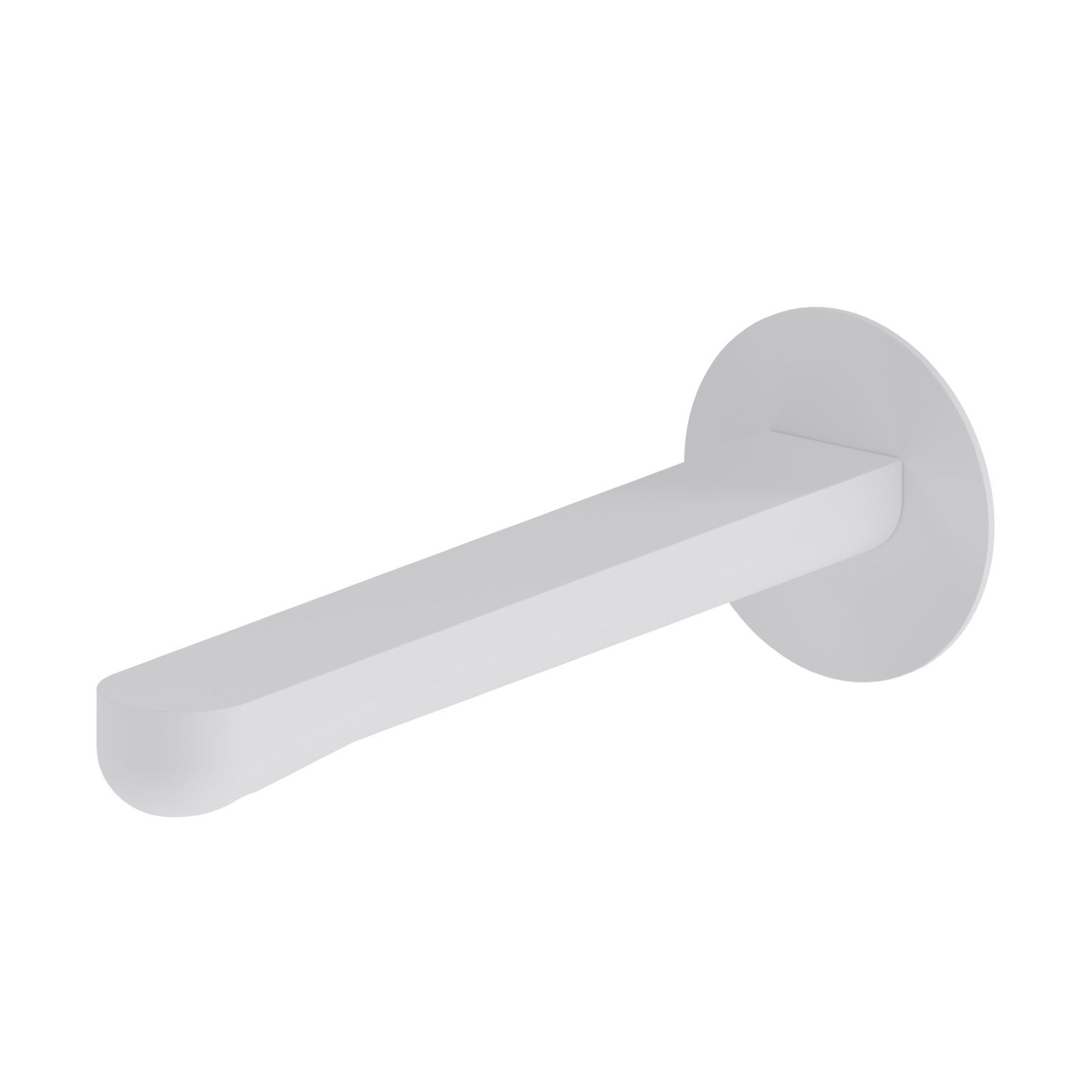 Wall spout for basin group with 1/2” connection - finish Matt White
