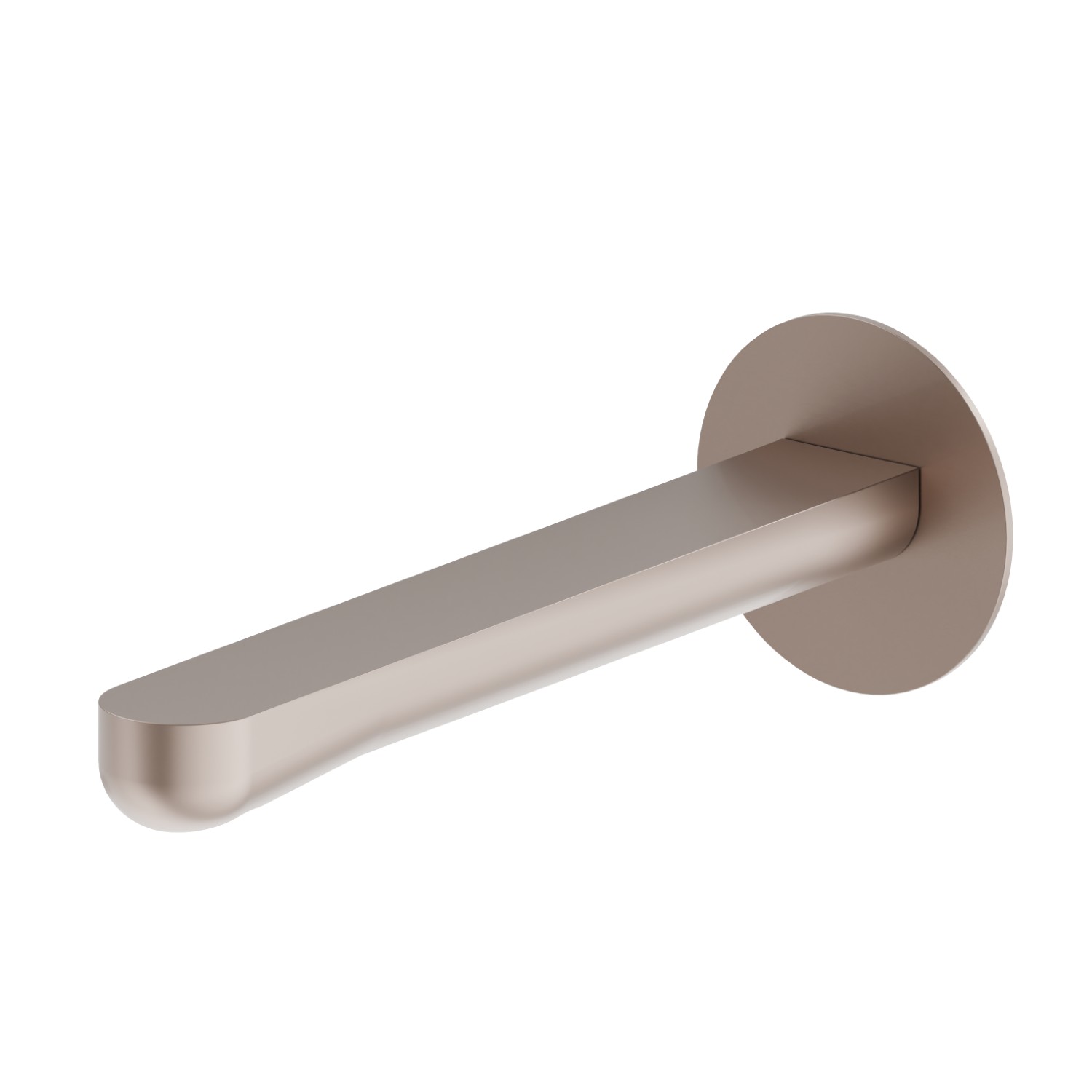 Wall spout for basin group with 1/2” connection - finish Copper Glossy