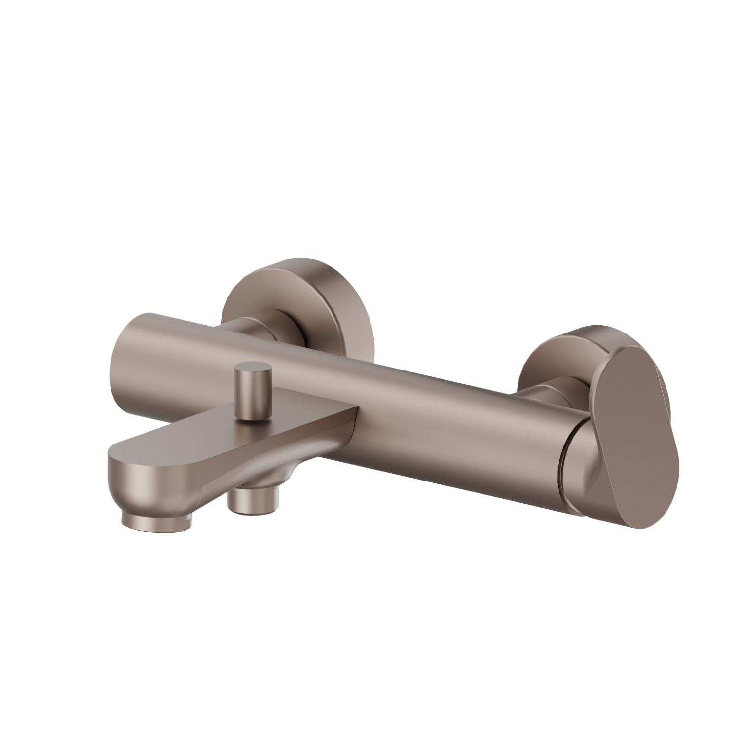 Single lever exposed bath mixer automatic diverter bath/shower set - finish Copper Glossy