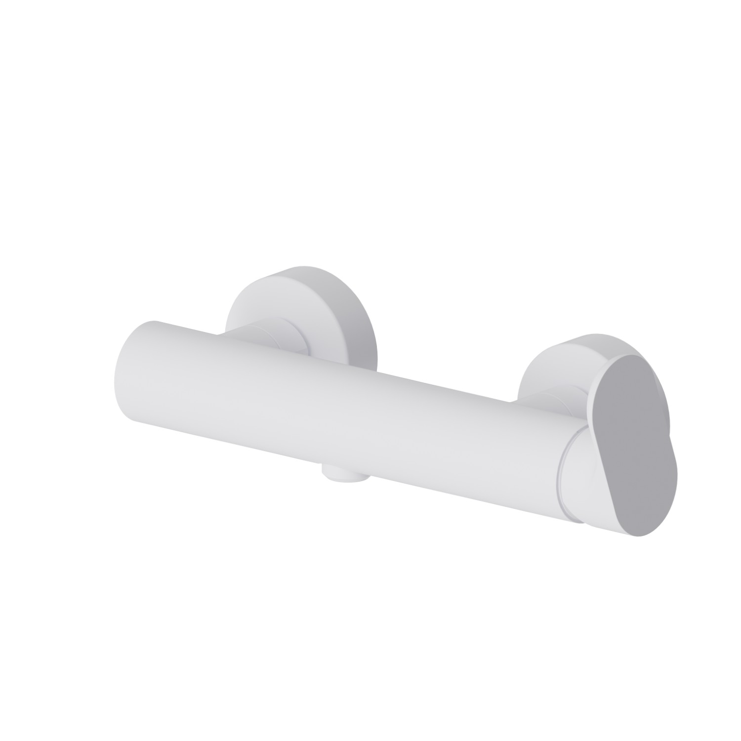 Single lever exposed shower mixer - finish Matt White