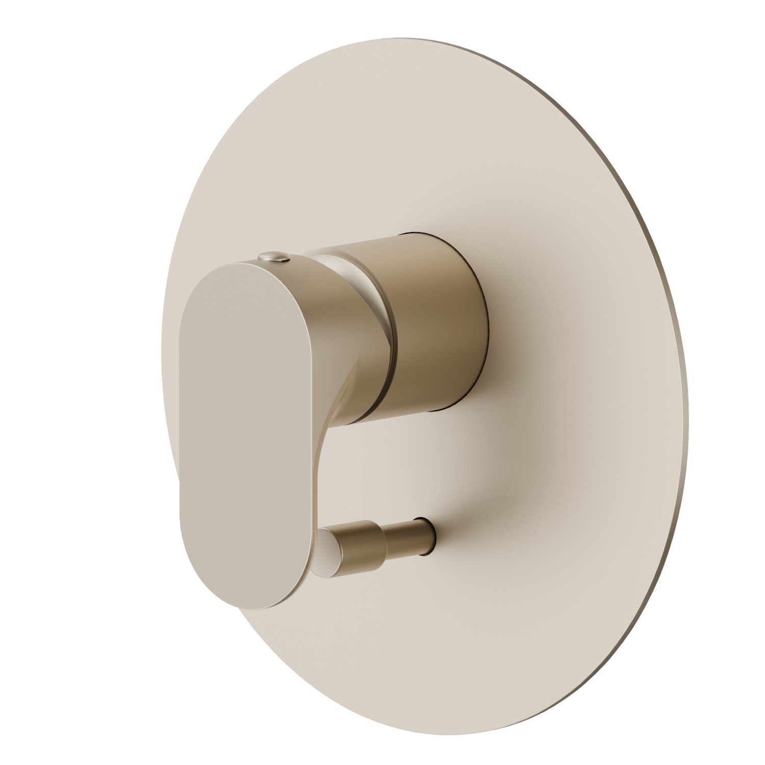 Single lever concealed mixer with 2 ways out automatic diverter, 1/2” connections - finish Gold Satin