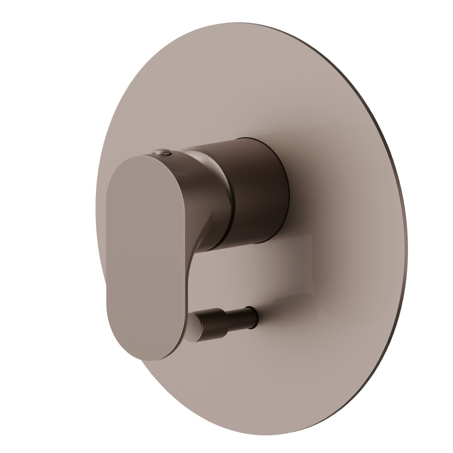 Single lever concealed mixer with 2 ways out automatic diverter, 1/2” connections - finish Copper Glossy