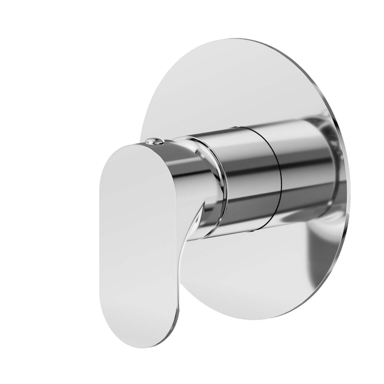 One way out single lever concealed mixer, 1/2” connections. External part - finish Chrome