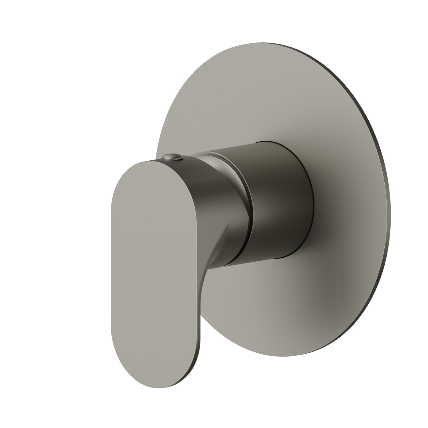 One way out single lever concealed mixer, 1/2” connections. External part - finish Titanium Satin
