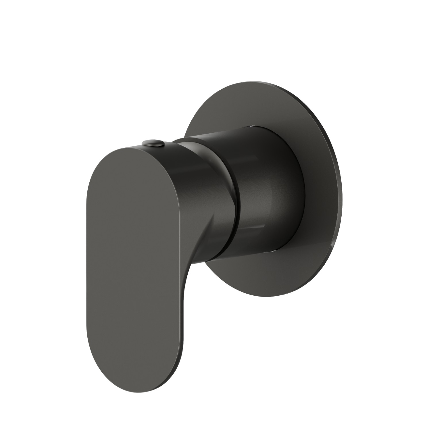 Einbau-einhebelmischer mit einem weg, zu- und abgänge 1/2”. Außenteil. Ø70 - oberfläche Carbon Satin