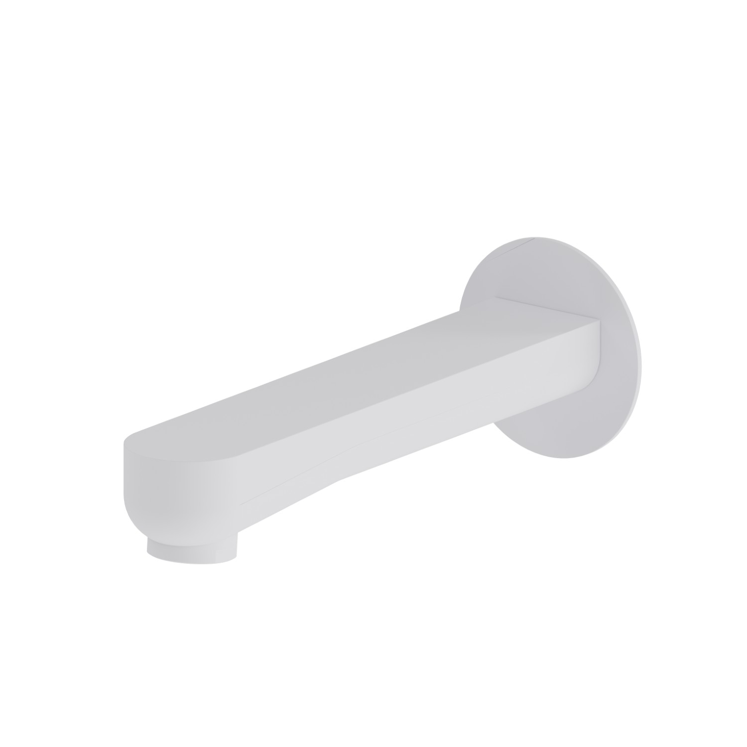 Wall spout for bath group with 1/2” connection - finish Matt White