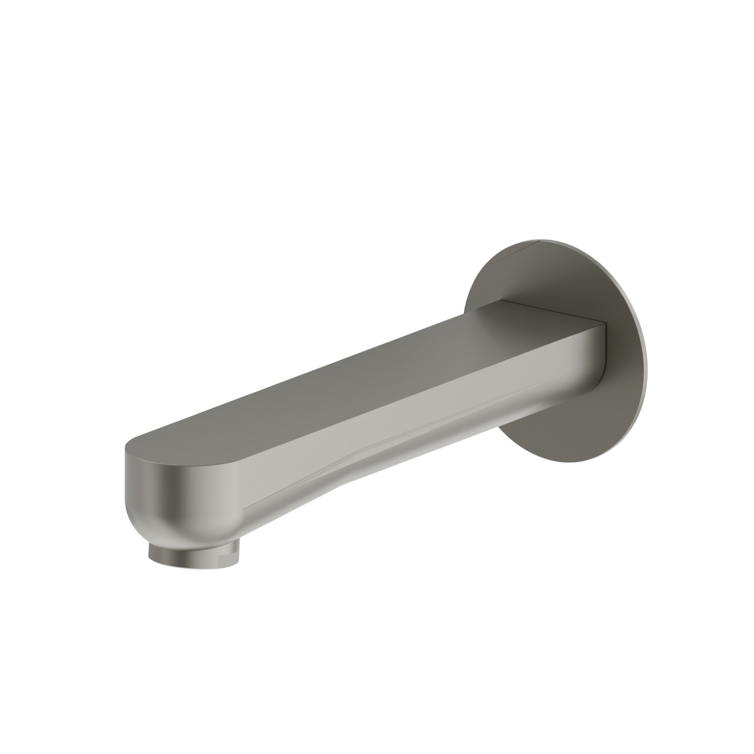 Wall spout for bath group with 1/2” connection - finish Titanium Satin
