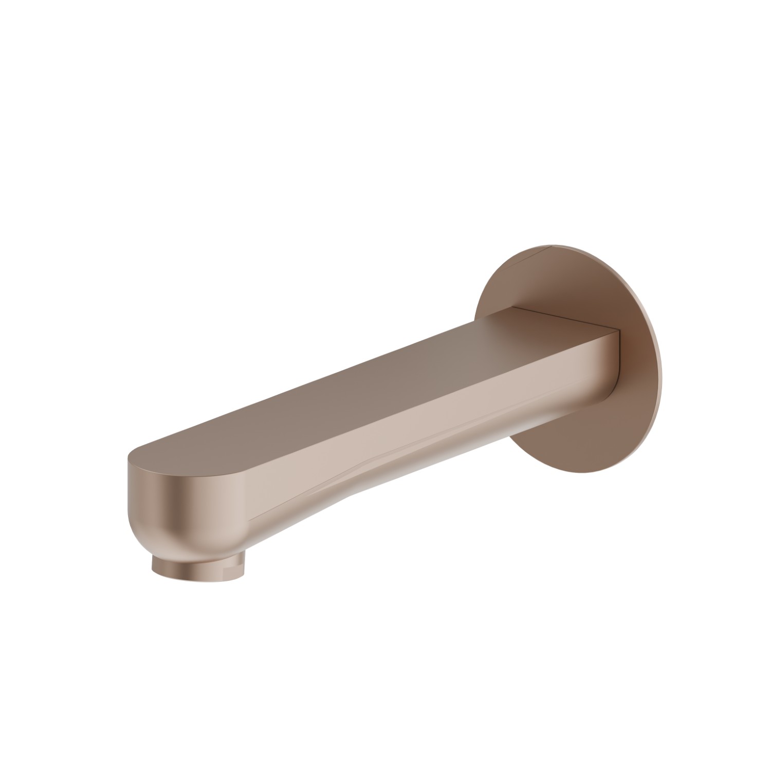 Wall spout for bath group with 1/2” connection - finish Copper Satin