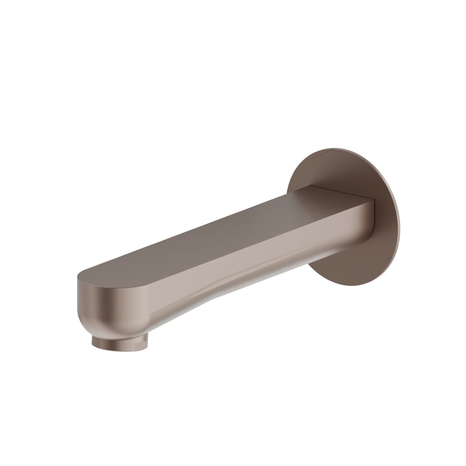 Wall spout for bath group with 1/2” connection - finish Copper Glossy
