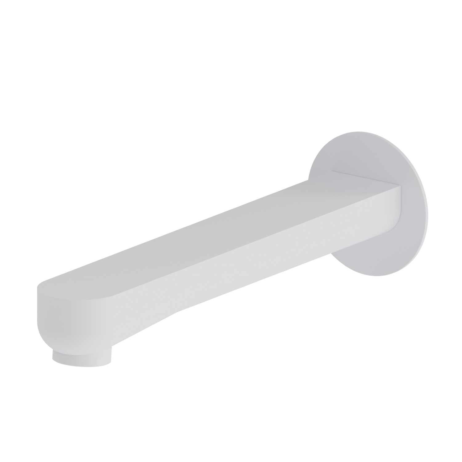 Wall spout for bath group with 1/2” connection - finish Matt White