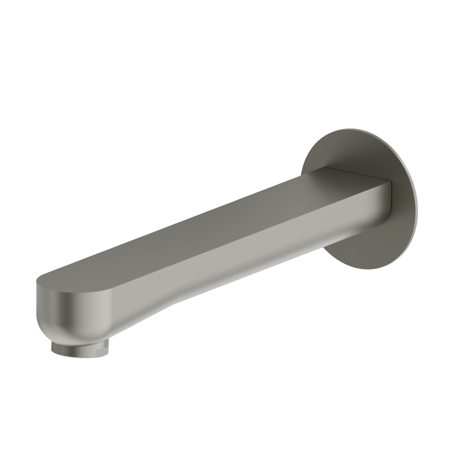 Wall spout for bath group with 1/2” connection - finish Titanium Satin