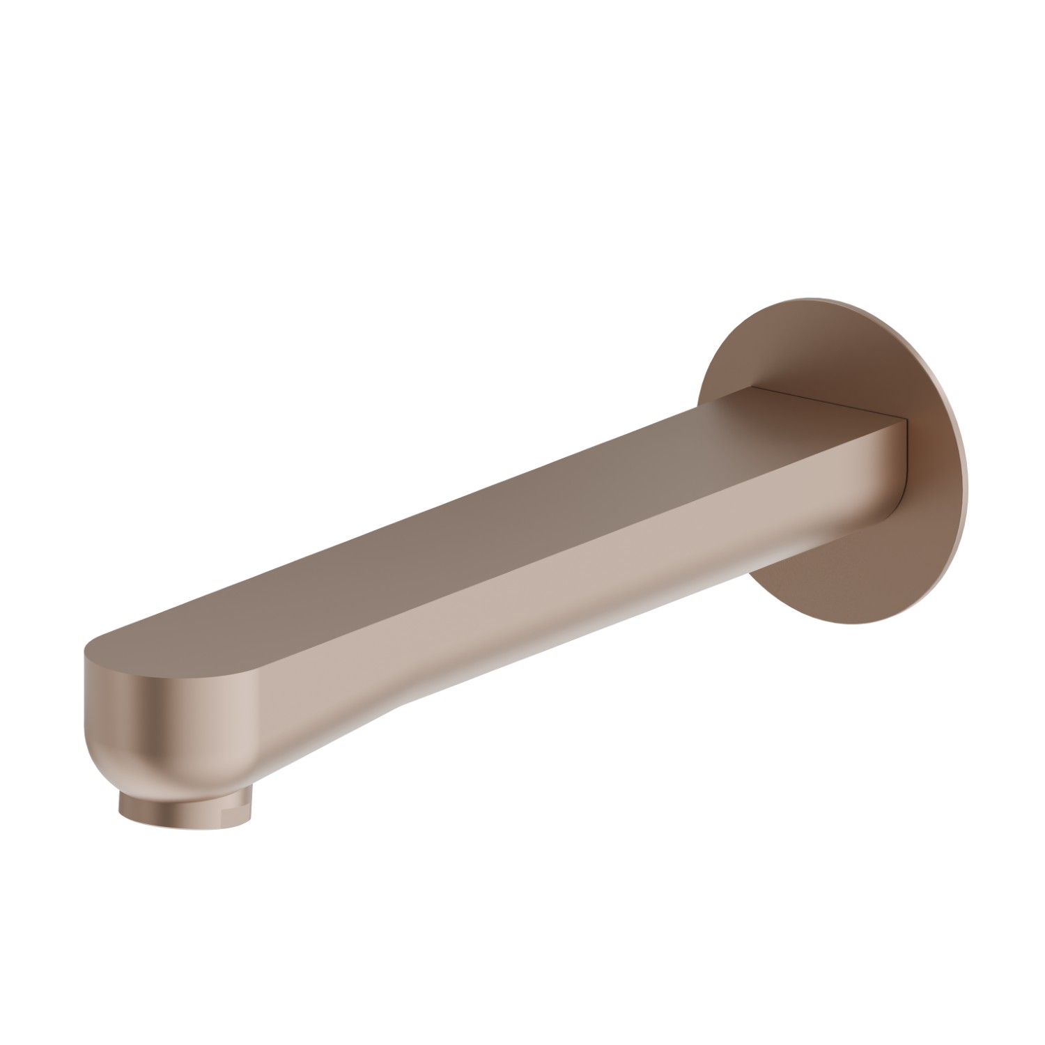 Wall spout for bath group with 1/2” connection - finish Copper Satin