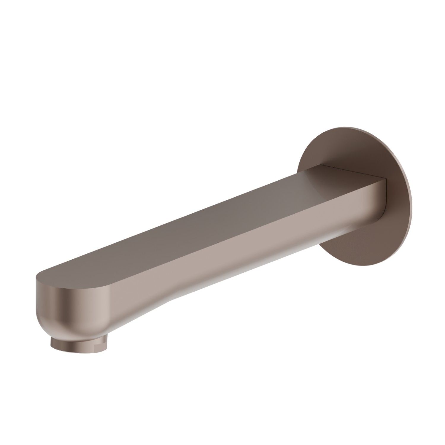 Wall spout for bath group with 1/2” connection - finish Copper Glossy