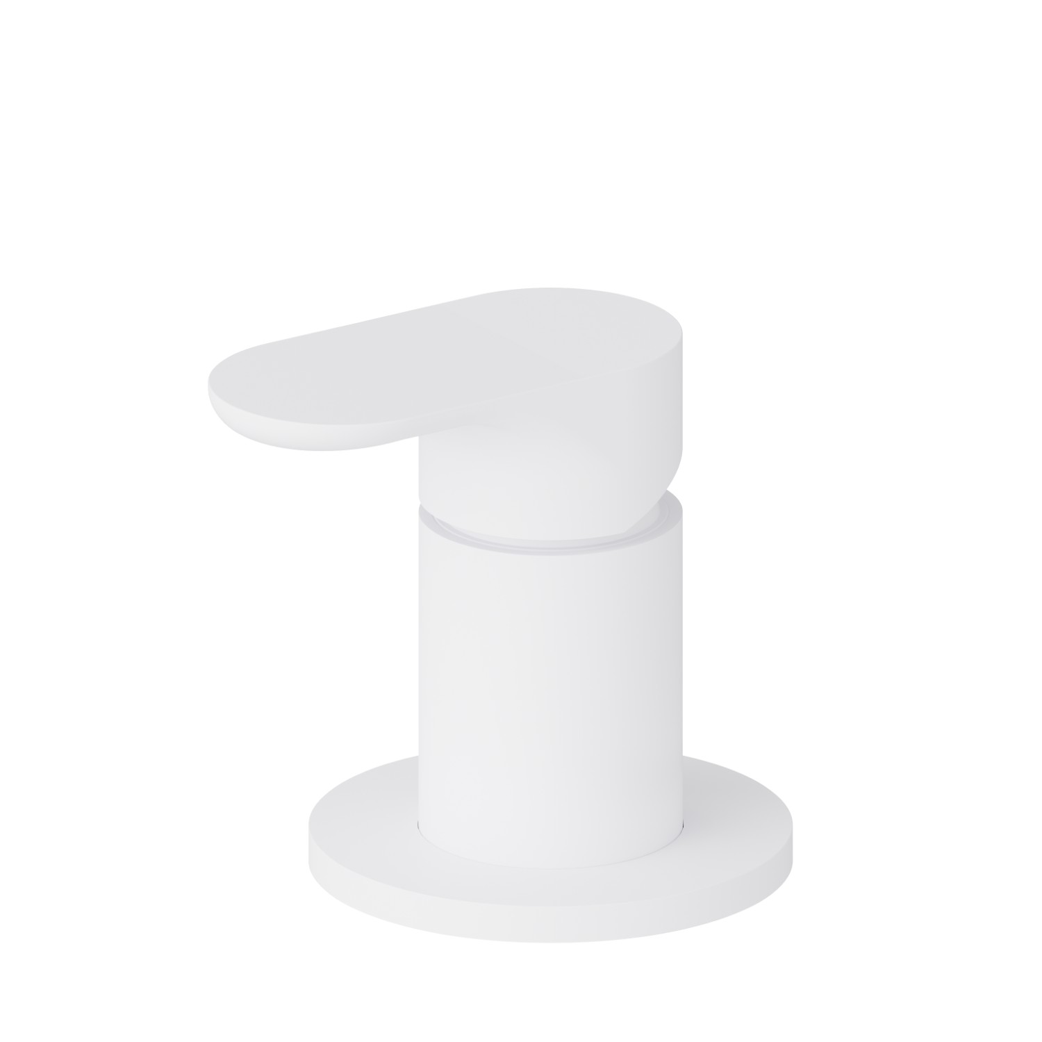 Deck-mounted mixer - finish Matt White