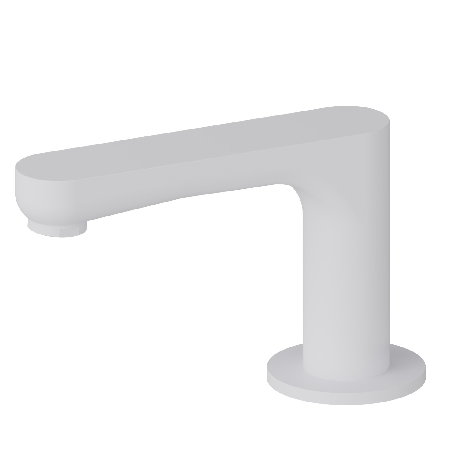 Deck-mounted spout - finish Matt White