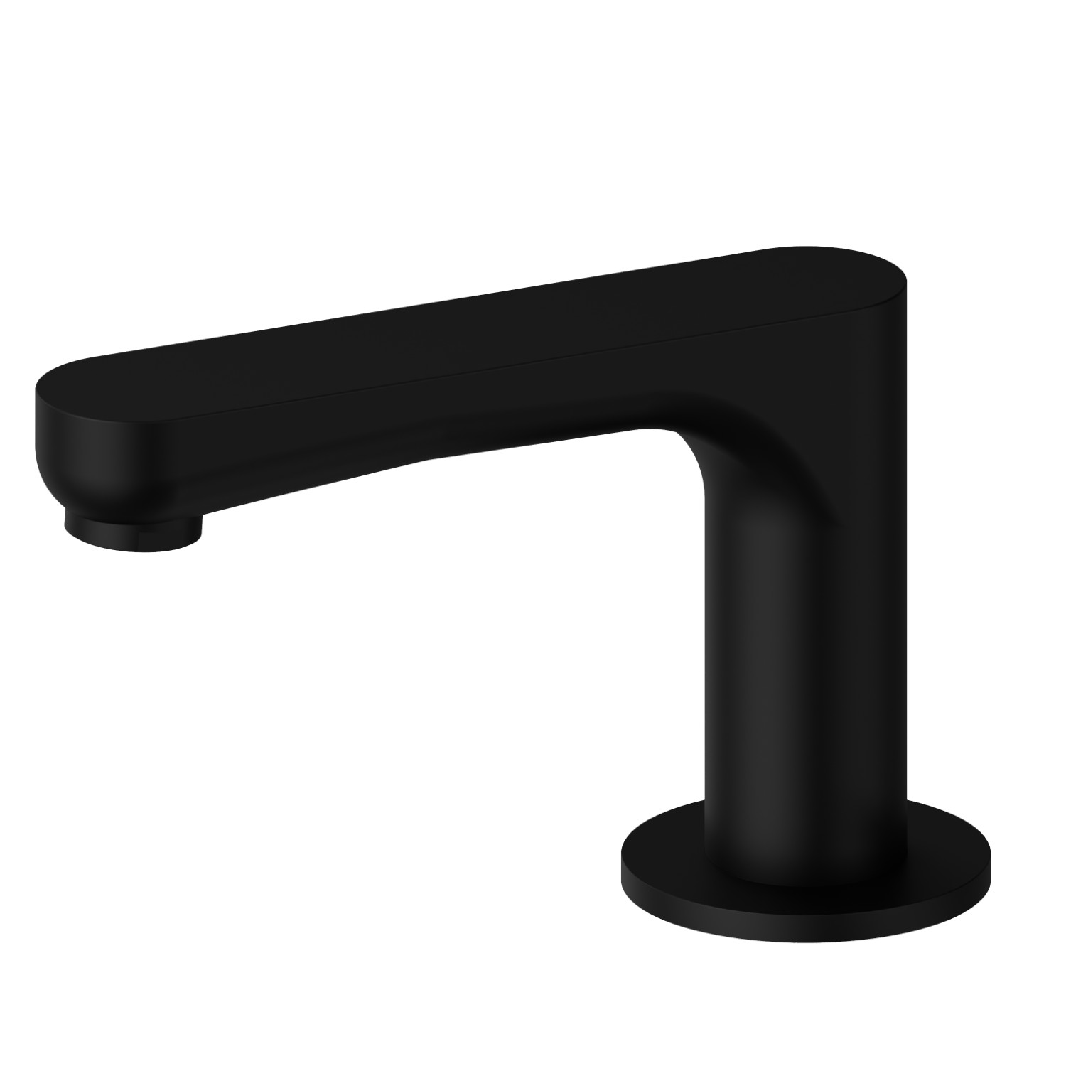 Deck-mounted spout - finish Matt Black