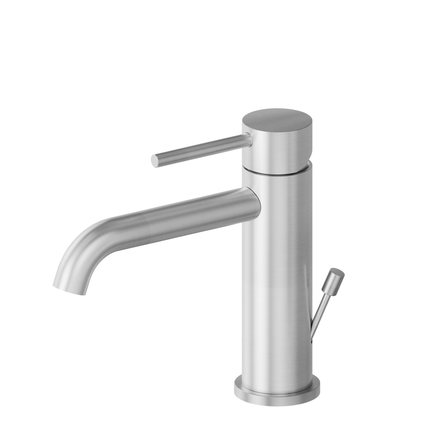 Miscelatore monocomando per lavabo - finitura Acciaio Inox