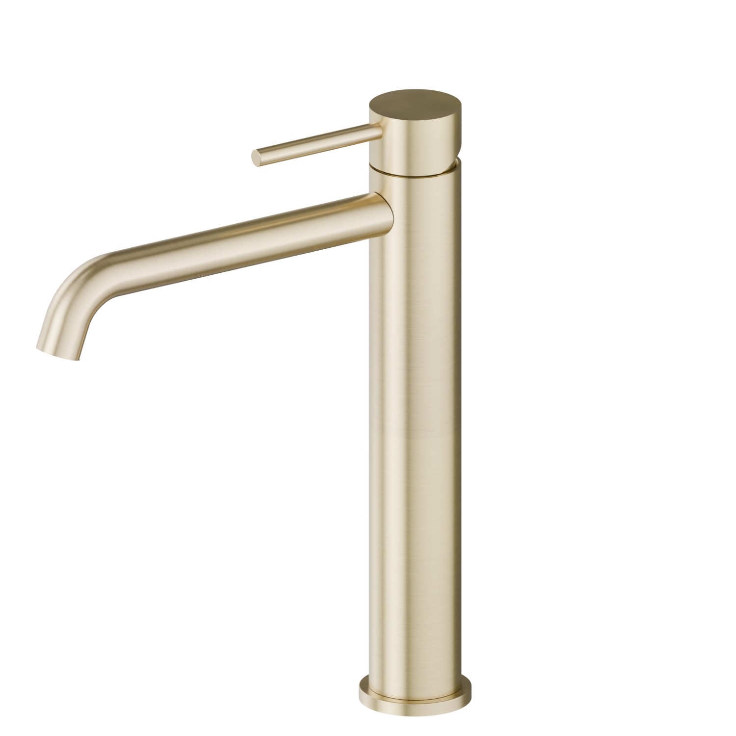 Miscelatore monocomando versione media per lavabo da appoggio - finitura PVD Brushed Gold
