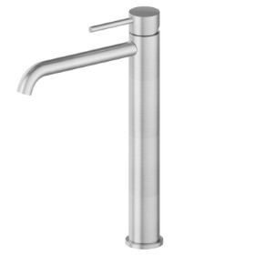 Single lever basin mixer, medium version, for above counter basin.  - finish Stainless Steel