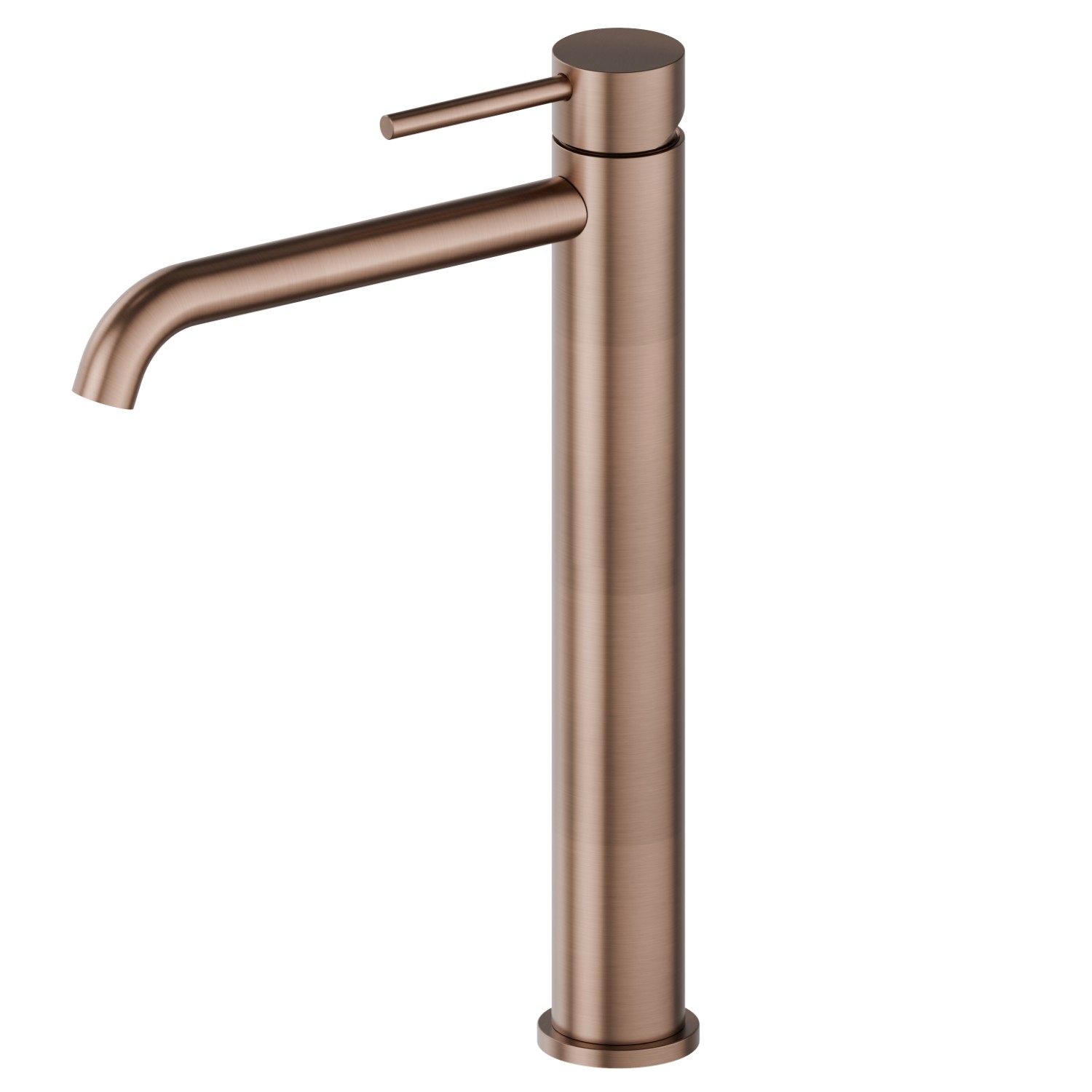 Einhebel-Mischbatterie hohe Ausführung für Aufsatzwaschbecken - oberfläche PVD  Copper Bronze gebürstet