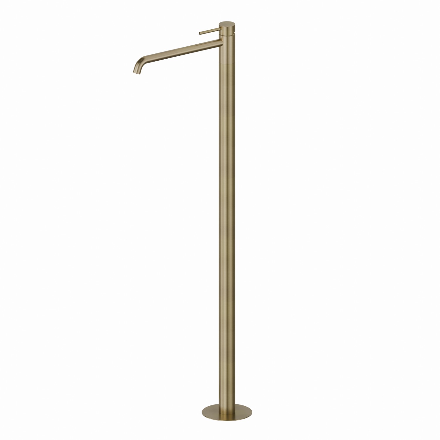 Mitigeur monocommande pour lavabo sur colonne d’alimentation au sol - finition PVD Brushed Pale Gold