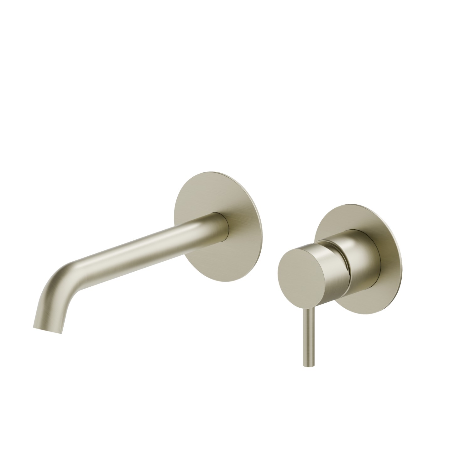Single lever wall mixer group - finish PVD Brushed Pale Gold
