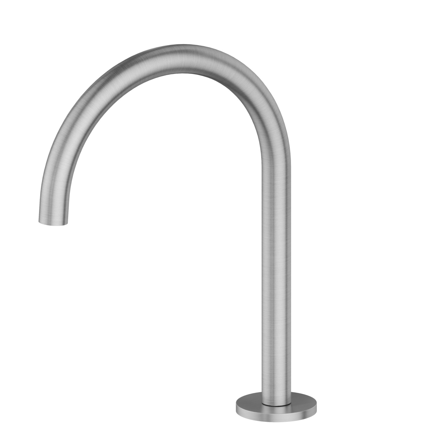 Deck-mounted washbasin spout - finish Stainless Steel