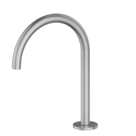 Deck-mounted washbasin spout - finish Stainless Steel
