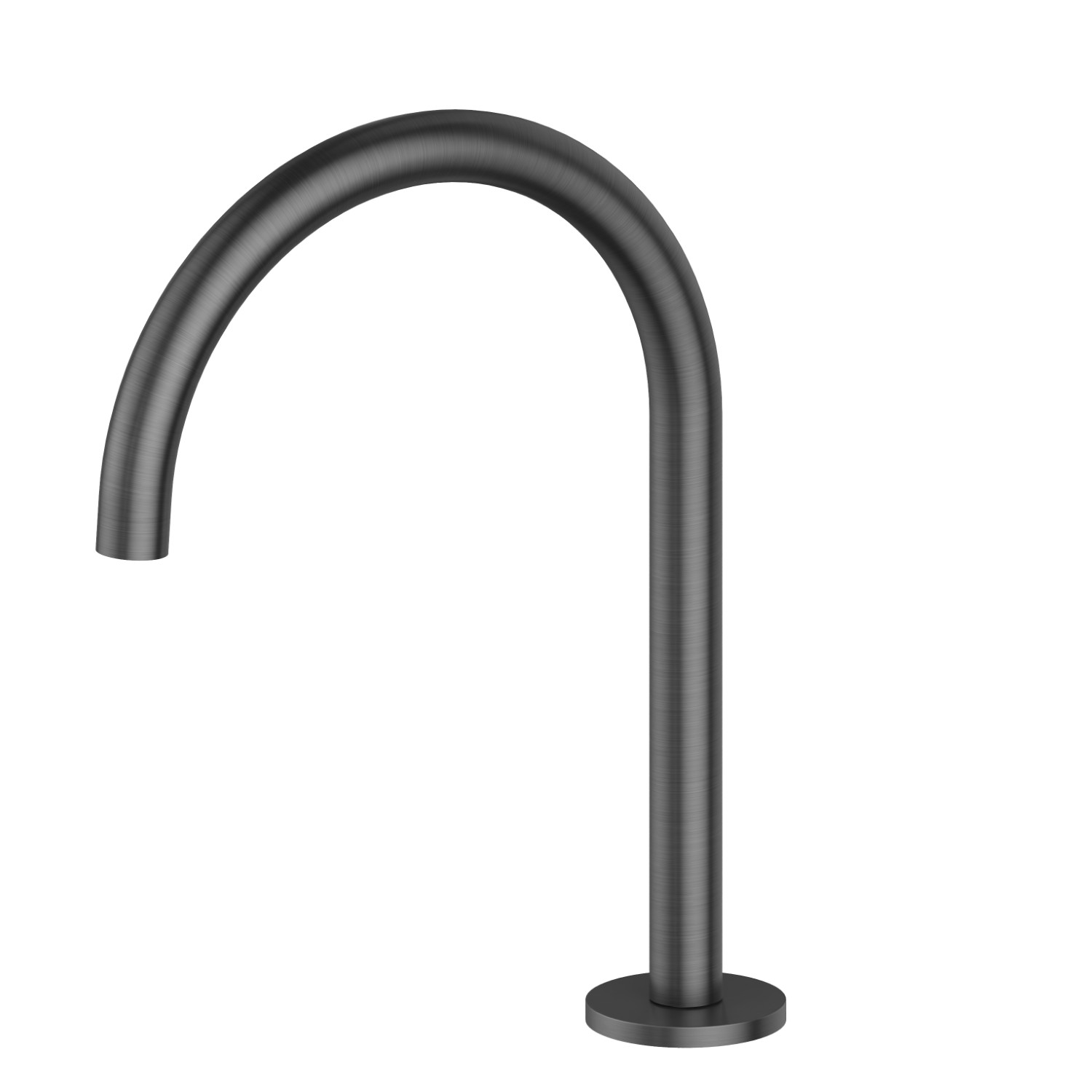 Deck-mounted washbasin spout - finish PVD Brushed Gun Metal