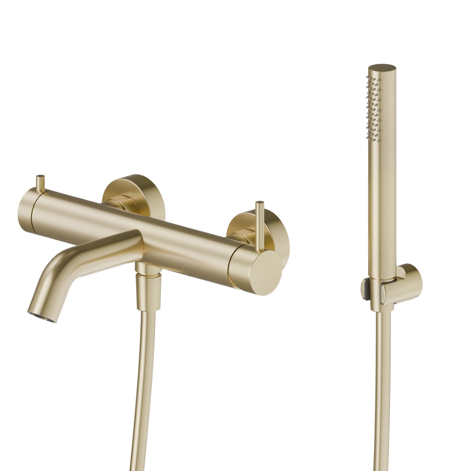 Miscelatore monocomando vasca esterno - finitura PVD Brushed Gold