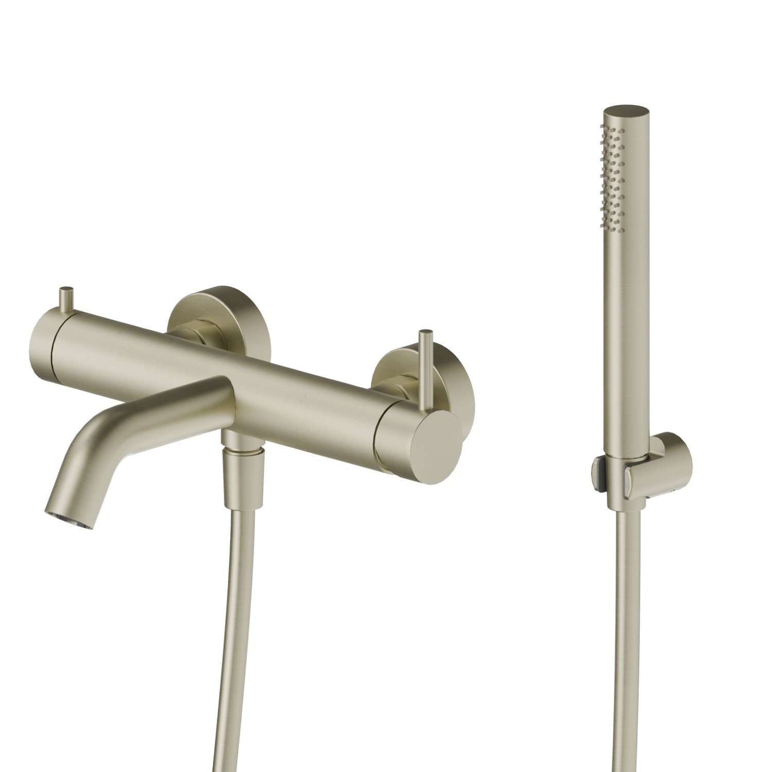 Miscelatore monocomando vasca esterno - finitura PVD Brushed Pale Gold