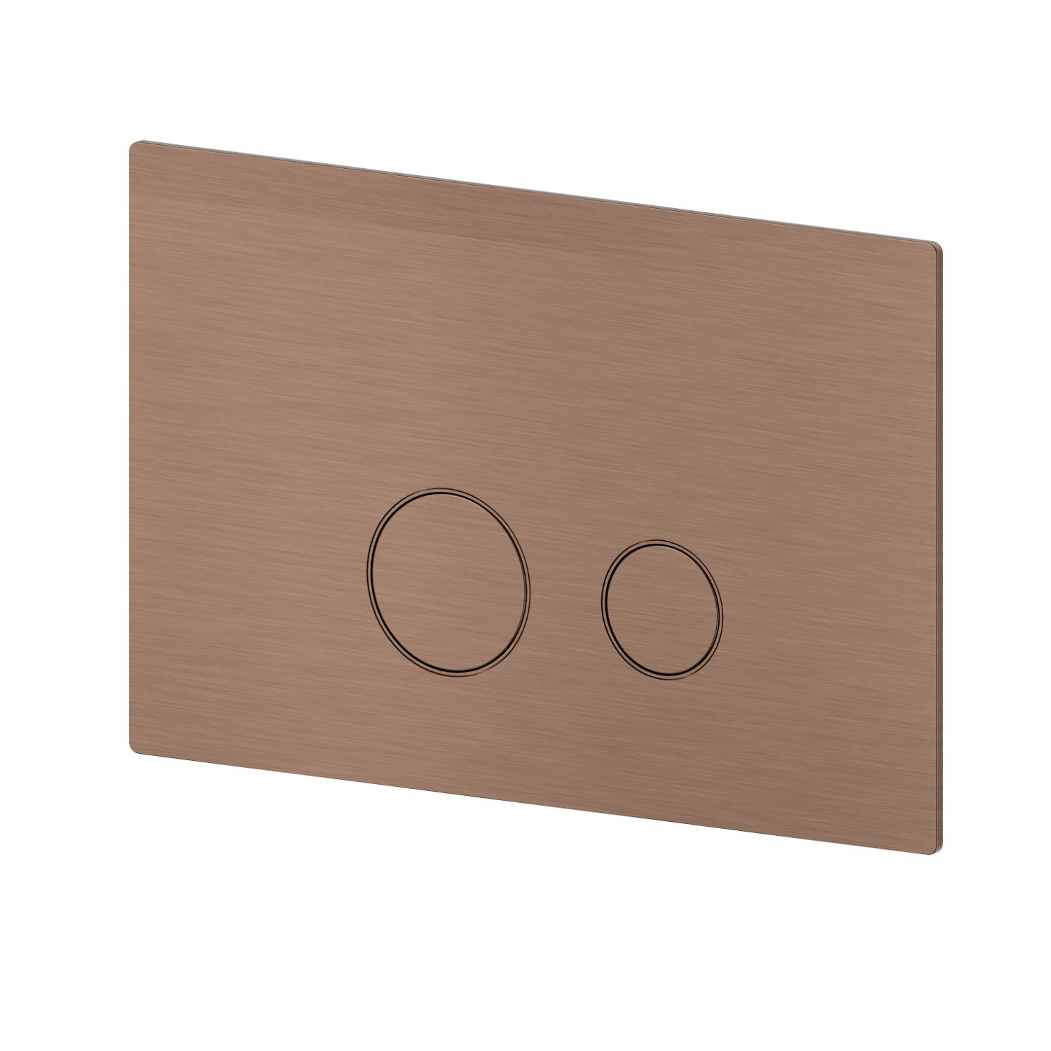 Placca comando wc - finitura PVD Brushed Copper Bronze