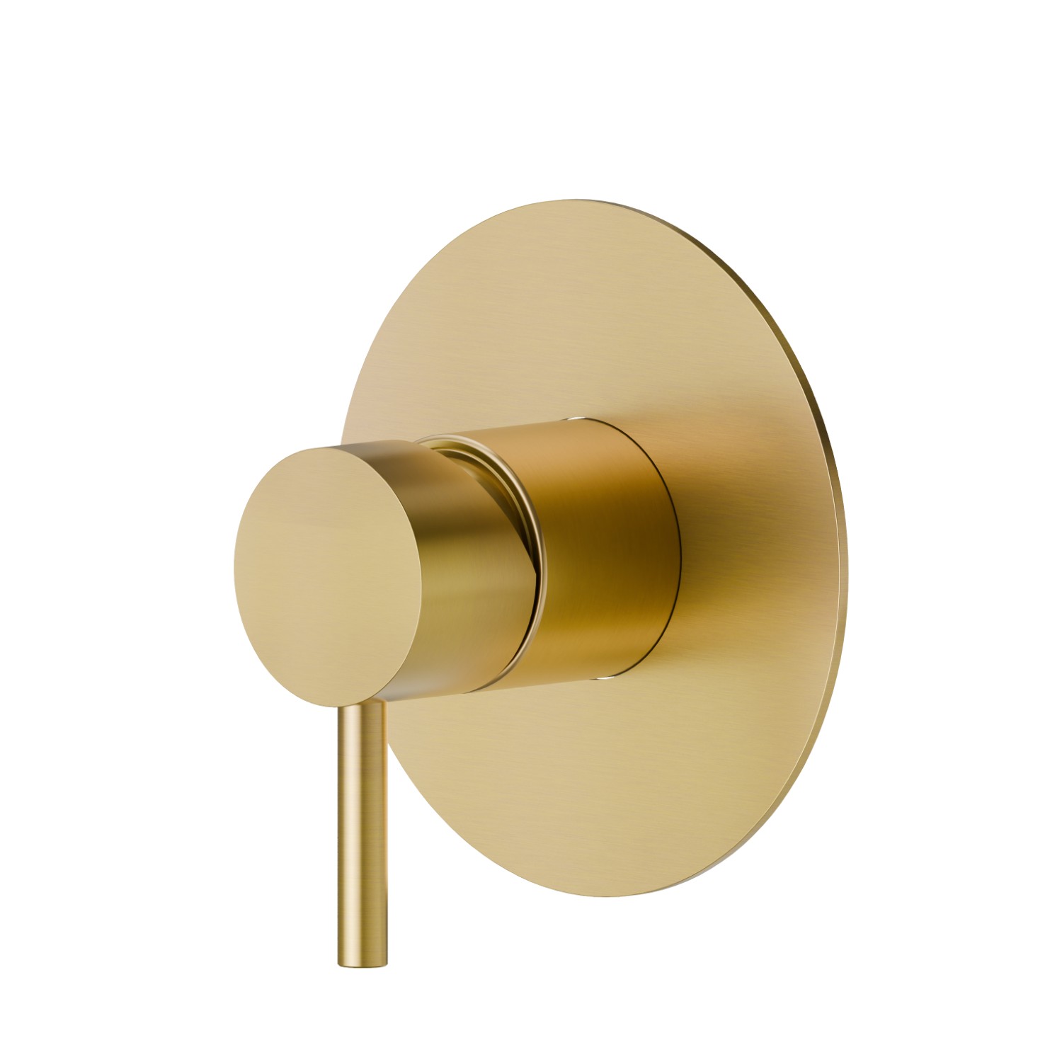 Miscelatore monocomando ad incasso ad una uscita, ingressi ed uscite da 1/2” - finitura PVD Brushed Gold