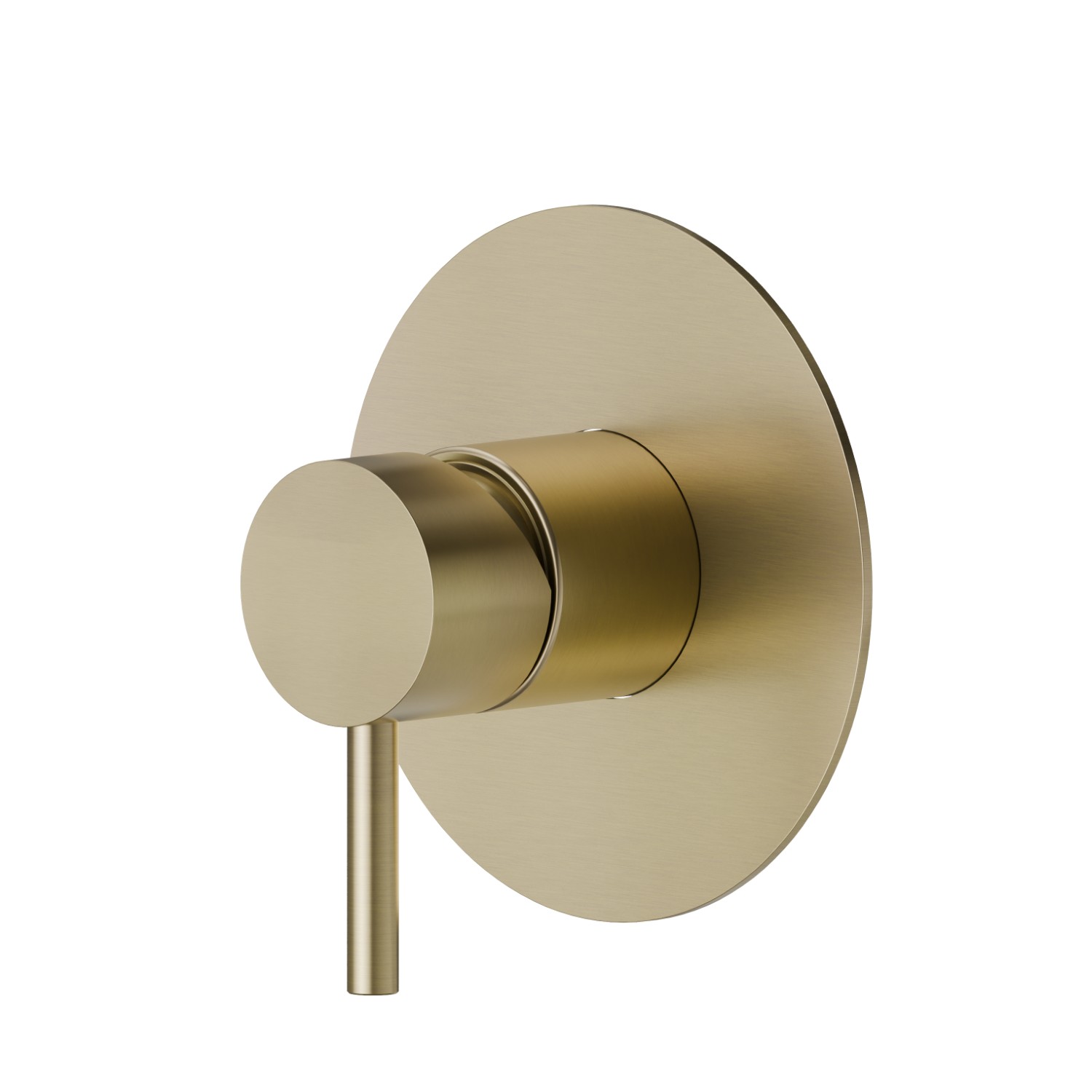 Miscelatore monocomando ad incasso ad una uscita, ingressi ed uscite da 1/2” - finitura PVD Brushed Pale Gold