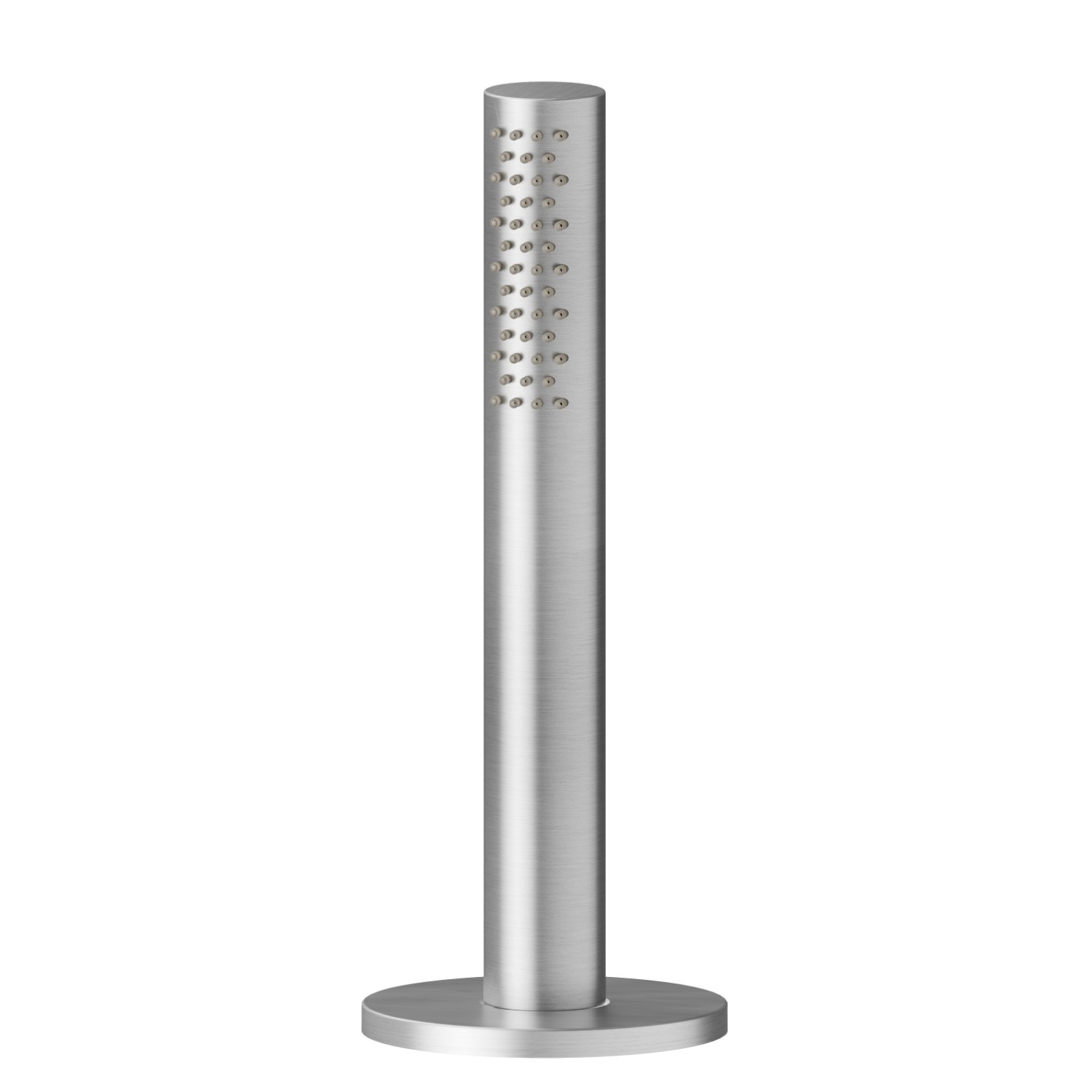 Complete hand shower set for deck-mounted set - finish Stainless Steel