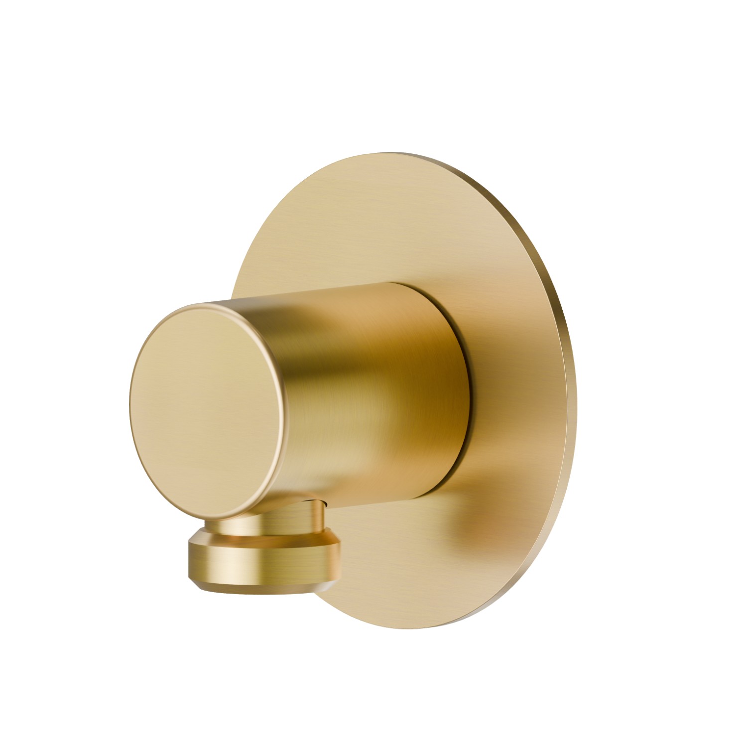 Stainless steel wall union - finish PVD Brushed Gold
