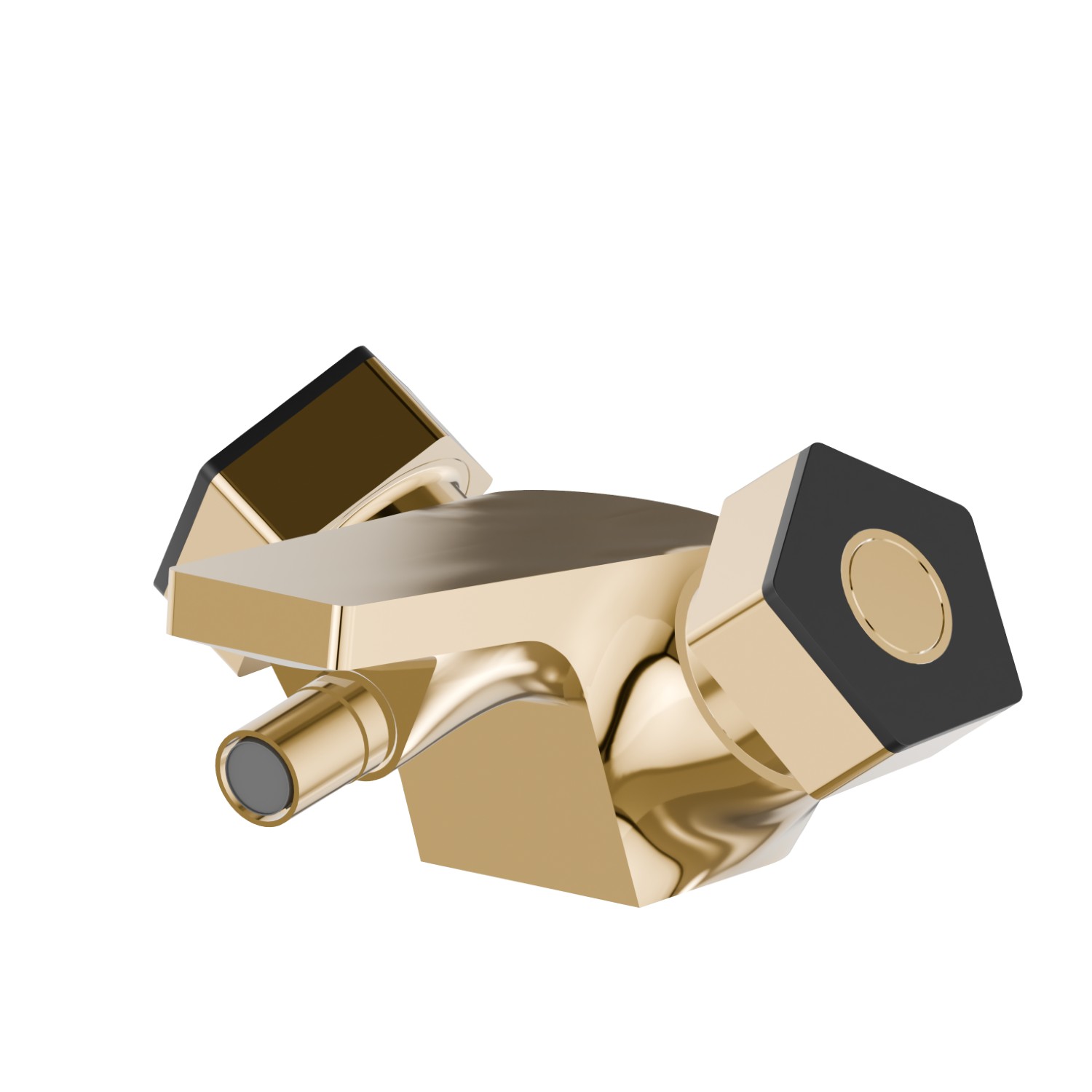 Single hole bidet group - finish PVD Glossy Gold - Matt Black