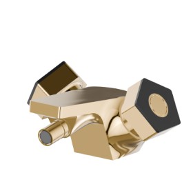 Single hole bidet group - finish PVD Glossy Gold - Matt Black